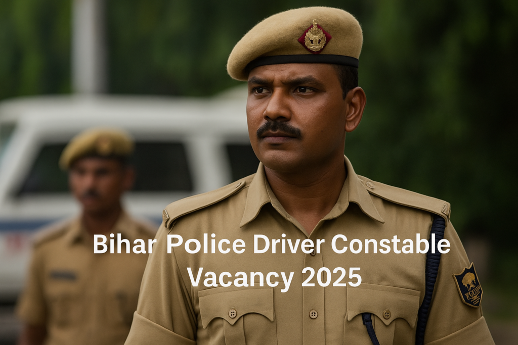 Bihar Police Driver Constable Vacancy 2025