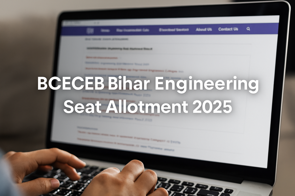 BCECEB Bihar Engineering Seat Allotment 2025